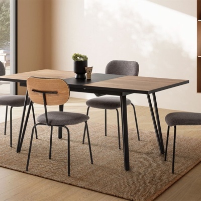 Mesa de Jantar Moderna Extensível 140 cm a 180 cm