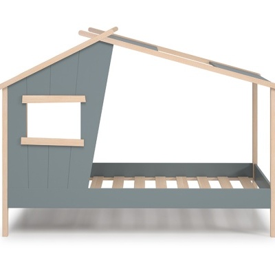 Cama Infantil Casinha com Telhado Hut 90x190 cm Verde