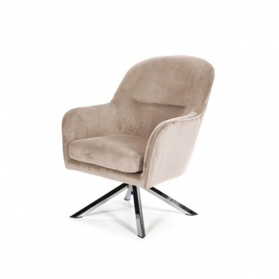 Conjunto de 2 Cadeirões Giratórios Bege, Verde