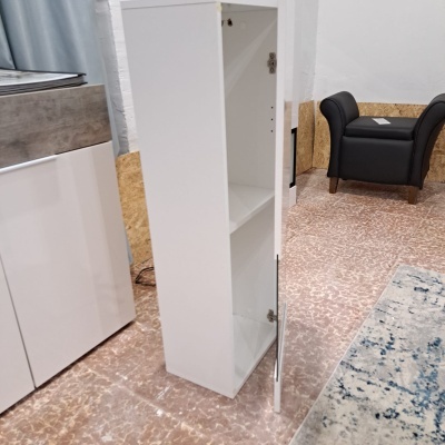 Armário Vitrine de Suspensão | Branco Baros