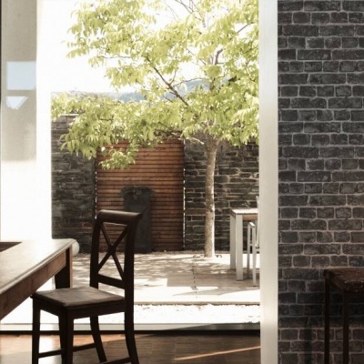 Papel de Parede Pedra, Casa de Campo, Preto 30682-2