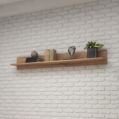 Prateleira Moderna Nórdica Madeira Carvalho 160 ou 180 cm Tulsa