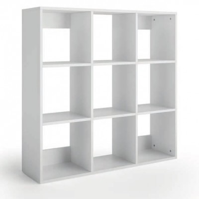 Estante Madeira Nove Módulos Branco