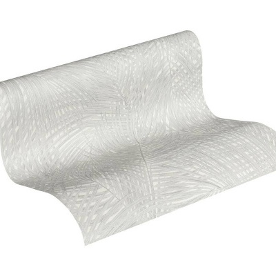 Papel de Parede Tropical, Folhas, Selva, Floral, Cinza, Branco 37371-3 Papel de Parede Tropical, Folhas, Selva, Floral, Cinza, Branco 37371-3