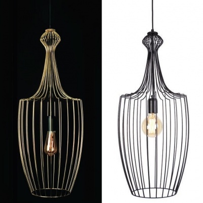 Candeeiro Suspenso Dourado ou Preto Luksor L