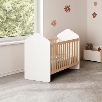 Berço Bebé Casinha Branco