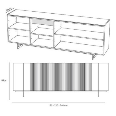 Aparador Cácio Piana | 180 - 220 - 240 cm