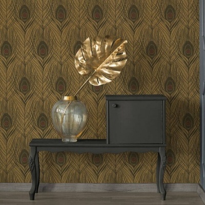 Papel de Parede Marrom, Castanho, Preto Absolutely Chic | 36971-8