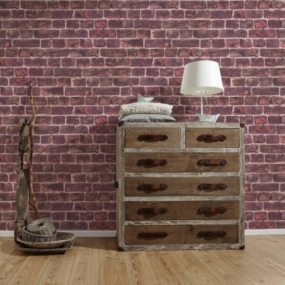 Papel de Parede Pedra, Casa de Campo, Preto, Roxo, Vermelho 30682-1 Papel de Parede Pedra, Casa de Campo, Preto, Roxo, Vermelho 30682-1