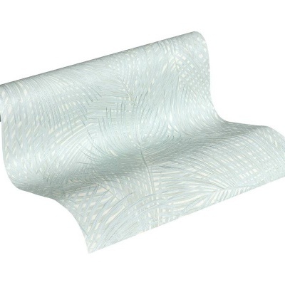 Papel de Parede Tropical, Folhas, Selva, Floral, Azul, Verde, Turquesa 37371-4