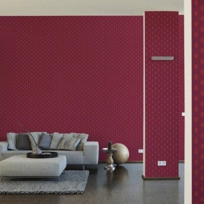 Papel de Parede Laranja, Roxo, Vermelho Absolutely Chic | 36973-1