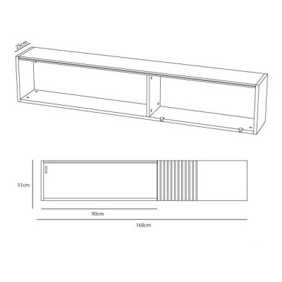 Estante Suspensa com Prateleira Cácio Piana Estante Suspensa com Prateleira Cácio Piana