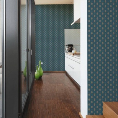 Papel de Parede Azul-Petróleo, Bege Absolutely Chic | 36973-4 Papel de Parede Azul-Petróleo, Bege Absolutely Chic | 36973-4