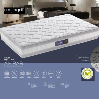 Colchão Viscoelástico com Molas NBox | Ambar