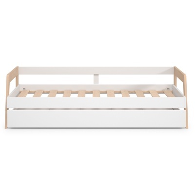 Cama Infantil Dupla Branca com Gaveta Carrie