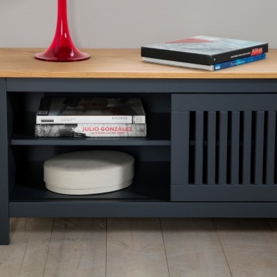 Móvel de TV Cinzento 158 cm Bruna