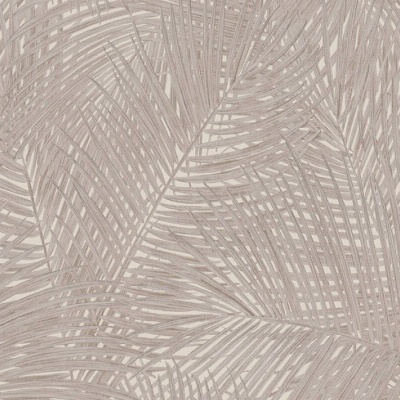 Papel de Parede Tropical, Folhas, Selva, Floral, Bege, Castanho, Creme 37371-2