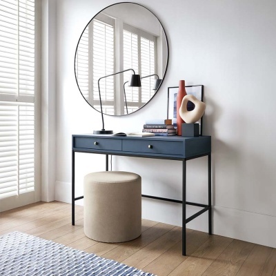 Consola Azul Navi com Pernas em Preto Mono