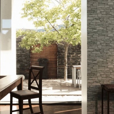 Papel de Parede Pedra, Casa de Campo, Bege, Preto, Cinzento 95871-2