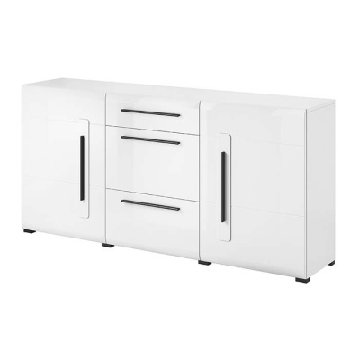 Aparador Branco com 2 Portas e 3 Gavetas - Tulsa