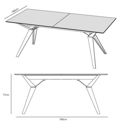 Mesa de Jantar Extensível Cácio Piana