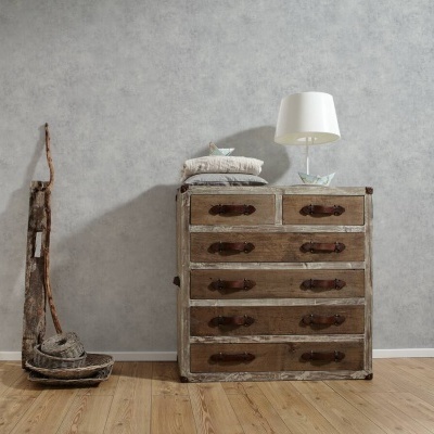 Papel de Parede Tropical, Uni, Cinzento 37370-5