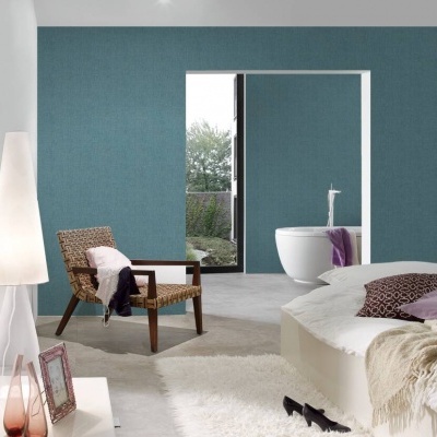 Papel de Parede Azul-Petróleo Absolutely Chic | 36976-3