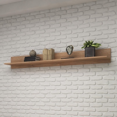 Prateleira Moderna Nórdica Madeira Carvalho 160 ou 180 cm Tulsa