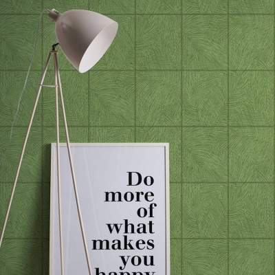 Papel de Parede Tropical, Folhas, Selva, Floral, Azulejo, Verde 37372-1