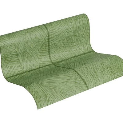 Papel de Parede Tropical, Folhas, Selva, Floral, Azulejo, Verde 37372-1