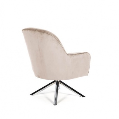 Conjunto de 2 Cadeirões Giratórios Bege, Verde