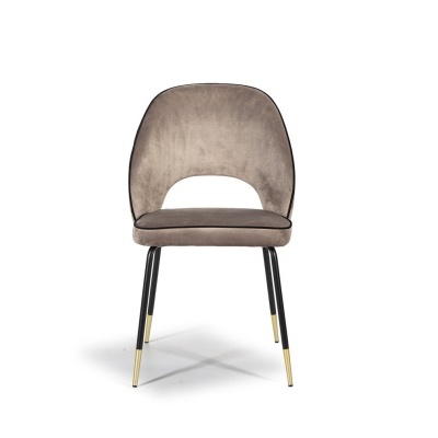 Cadeira Sala de Jantar em Veludo Beje