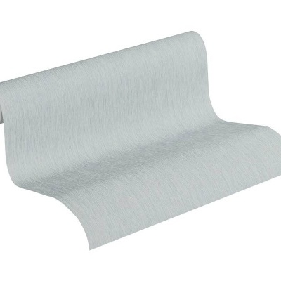 Papel de Parede Tropical, Folhas, Uni, Cinza, Metálico, Prata 37375-2