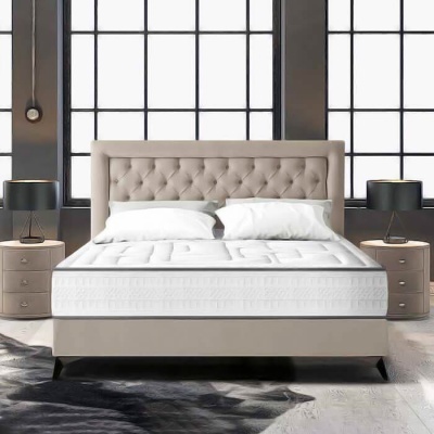 Cabeceira de Cama Estofada Mikonos