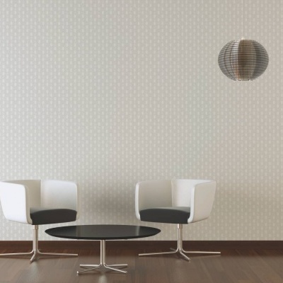 Papel de Parede Creme, Branco Absolutely Chic | 36973-3