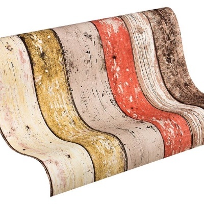 Papel de Parede Madeira, Casa de Campo, Bege, Castanho, Vermelho 8951-27