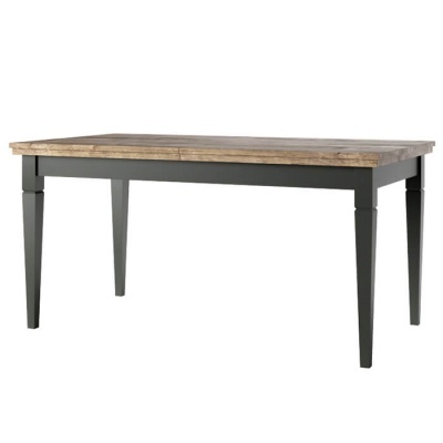 Mesa de Jantar Extensível 160 a 240 cm Verde e Carvalho Evora Mesa de Jantar Extensível 160 a 240 cm Verde e Carvalho Evora