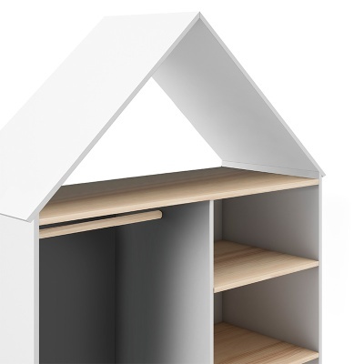 Roupeiro Para Criança Casinha em Branco