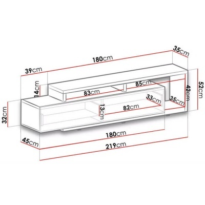 Móvel TV Moderno Bota | Preto Mate Móvel TV Moderno Bota | Preto Mate