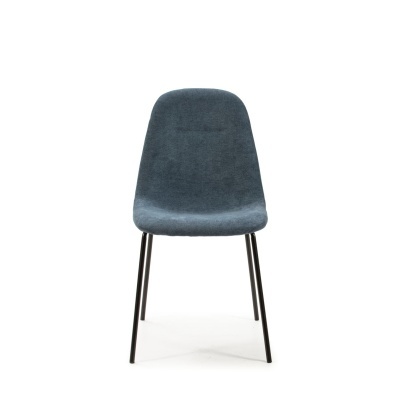 Cadeira Sala de Jantar em Tecido Azul Renne