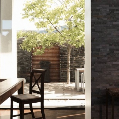 Papel de Parede Pedra, Casa de Campo, Preto, Cinzento 35582-5