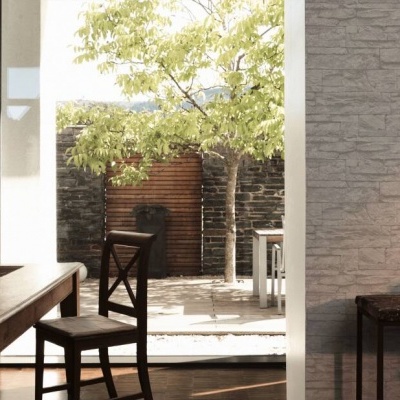 Papel de Parede Pedra, Casa de Campo, Cinzento, Branco 7071-16