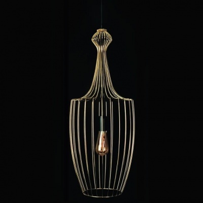 Candeeiro Suspenso Dourado ou Preto Luksor L