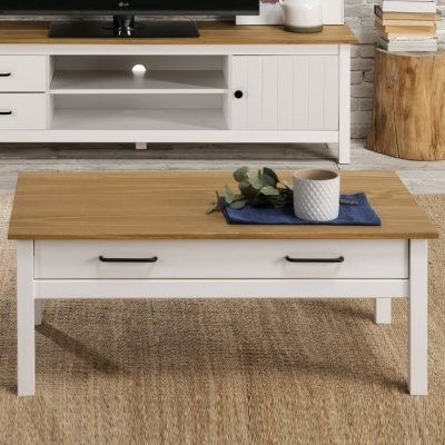 Mesa de Centro Branca Miranda