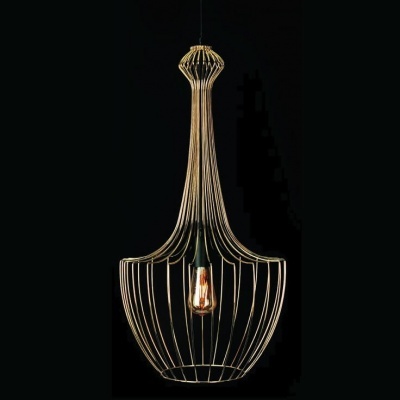 Candeeiro Suspenso Dourado ou Preto Luksor S