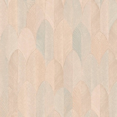 Papel de Parede Tropical, Folhas, Gráficos, Verde, Laranja 37373-2