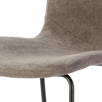 Conjunto de 4 Cadeiras Design Italiano Tecido Cinzento