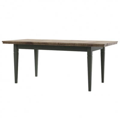 Mesa de Jantar Extensível 160 a 240 cm Verde e Carvalho Evora Mesa de Jantar Extensível 160 a 240 cm Verde e Carvalho Evora