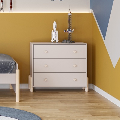 Cómoda Para Criança com 3 Gavetas em Creme