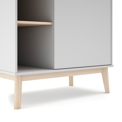 Roupeiro Infantil Com Estante Branco